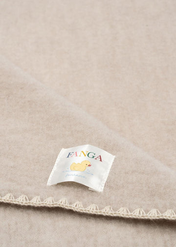 Wollen fleece babydekentje Erba- Oatmeal Melange